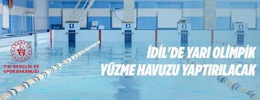 Yarı olimpik yüzme havuzu yaptırılacaktır
