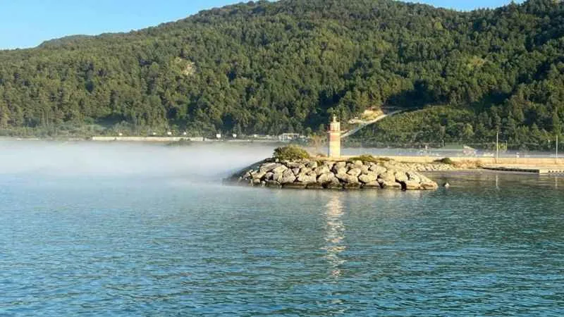 Deniz buharlaştı, ilginç görüntüler oluştu