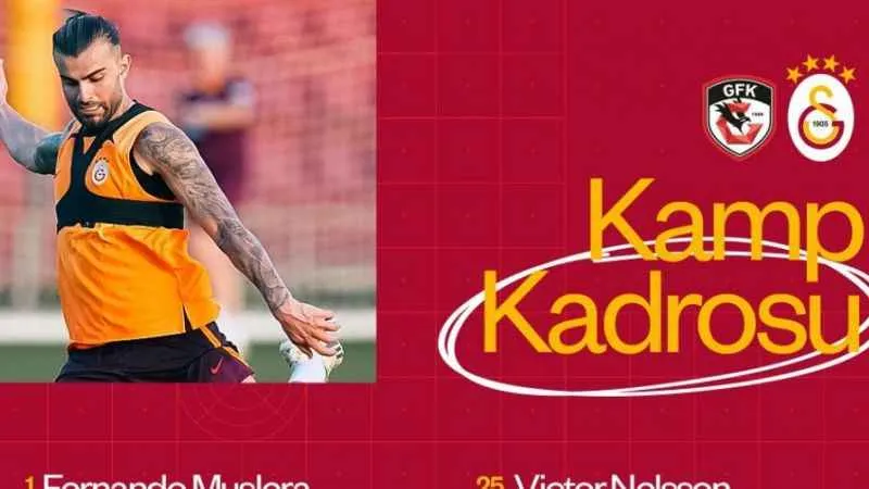 Galatasaray’ın kamp kadrosu belli oldu