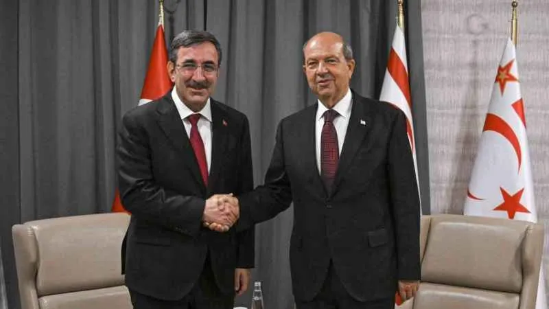 Cumhurbaşkanı Yardımcısı Yılmaz, KKTC Cumhurbaşkanı Tatar ile görüştü