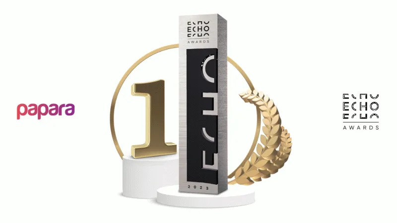 Papara’ya ECHO Awards’tan ödül