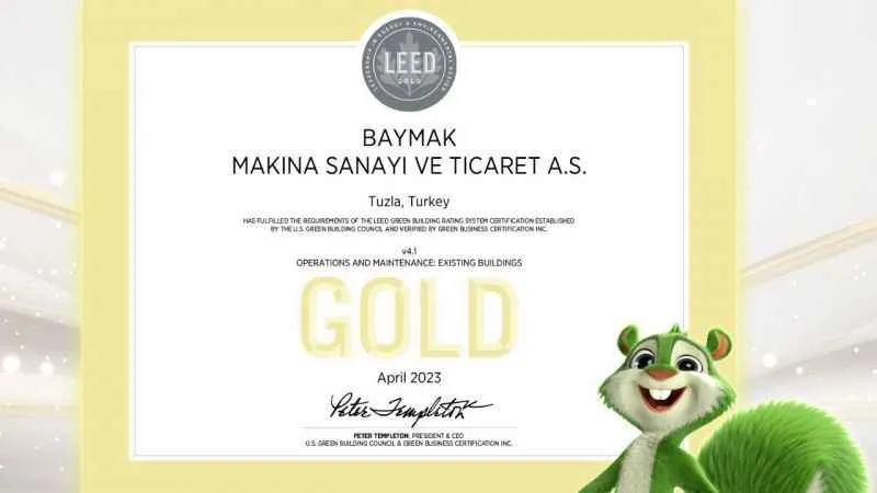 Baymak, LEED Altın Sertifika’nın sahibi oldu