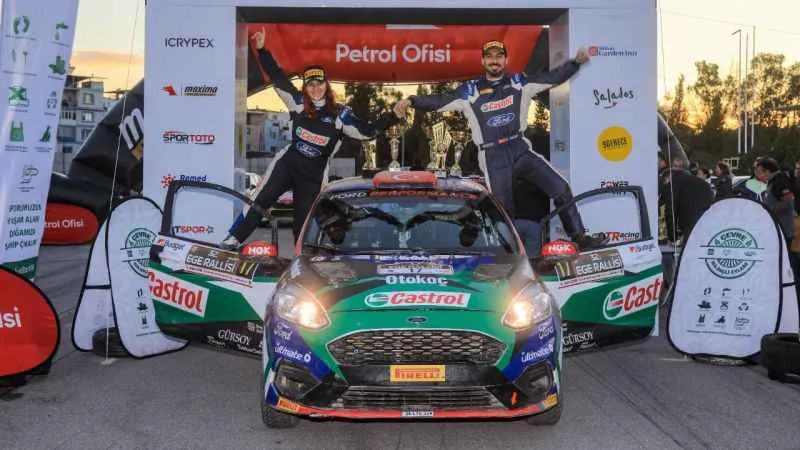 Castrol Ford Team Türkiye, Ege Rallisi’nde genç pilotları ile zirvedeydi