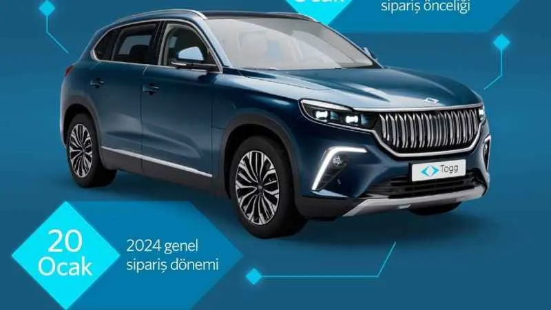 Togg, 2024 yılı için sipariş takvimini açıkladı