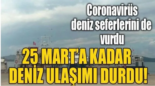 MİDİLLİ’DE SEFERLER DURDURULDU!