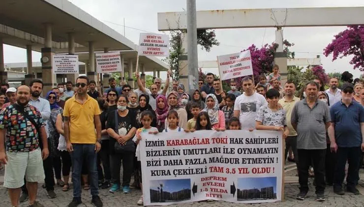 TOKİ’nin konut inşaatı Karabağlar Belediyesi’nin itirazları nedeniyle başlayamadı