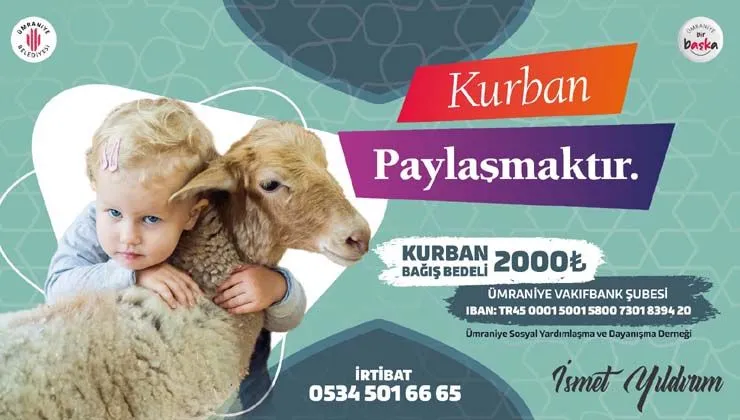 Ümraniye Belediyesi kurbanları ihtiyaç sahiplerine ulaştıracak