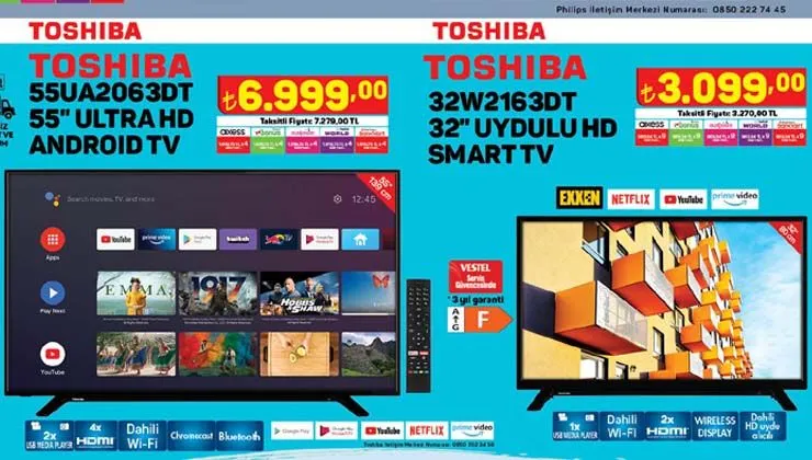 A101’e bu hafta gelen televizyonlar 30 Haziran