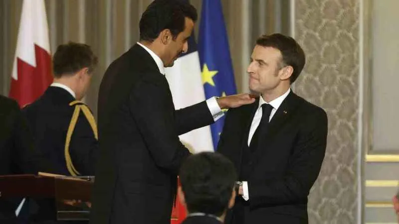 Katar Emiri Al Thani’den tahta çıkmasından bu yana Fransa’ya ilk resmi ziyareti