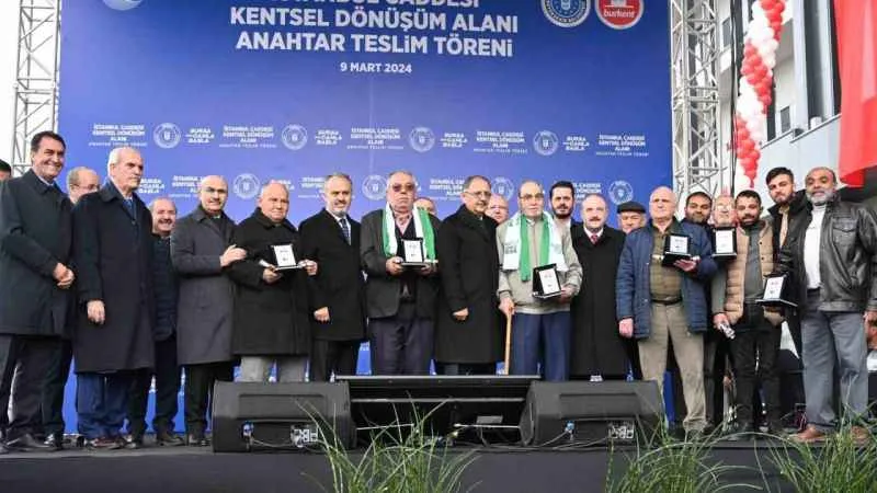 Bursa'da büyük dönüşümde ilk anahtar teslimi gerçekleşti
