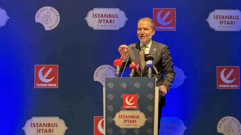 Yeniden Refah Partisi İstanbul’da iftar programı düzenledi