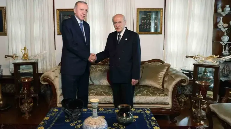 Cumhurbaşkanı Erdoğan, MHP Lideri Bahçeli’yi ziyaret etti
