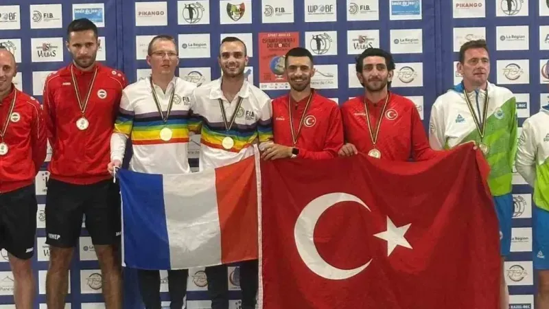 Bocce sporcusu Mehmet Can Yakın, dünya 3’üncüsü oldu