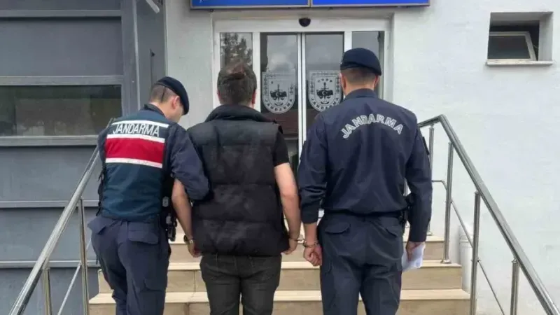 11 yıl hapis cezası ile aranan şahıs jandarma tarafından yakalandı