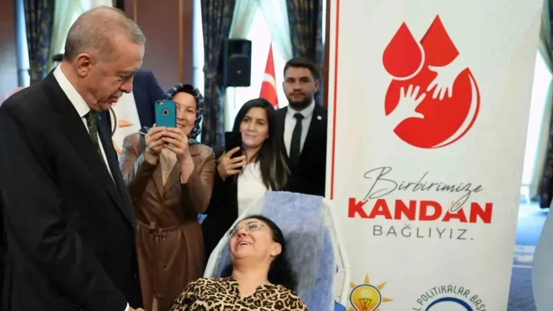 Cumhurbaşkanı Erdoğan "Kan Ver Hayat Ver" programına katıldı