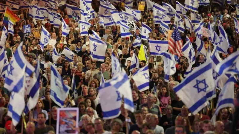 Tel Aviv’de 120 bin kişilik hükümet karşıtı protesto