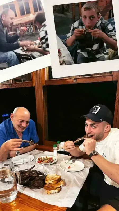 Barış Alper Yılmaz, yıllar sonra babasıyla aynı pozu verdi