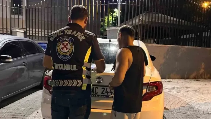 Ümraniye’de düğün konvoyunda drift yapan sürücüye 36 bin 950 TL ceza