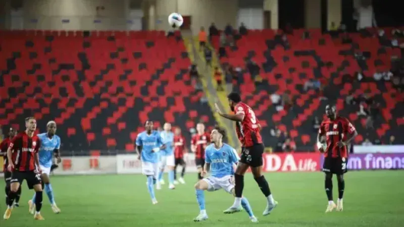 Trabzonspor Gaziantep deplasmandan 1 puanla dönüyor