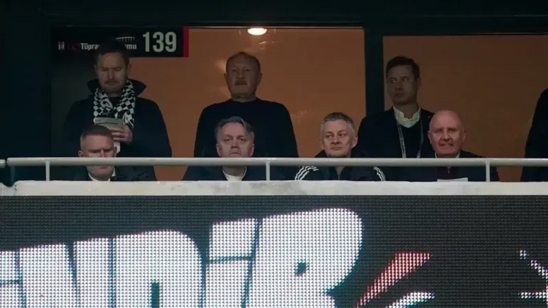 Ole Gunnar Solskjaer, Samsunspor maçını tribünden takip ediyor