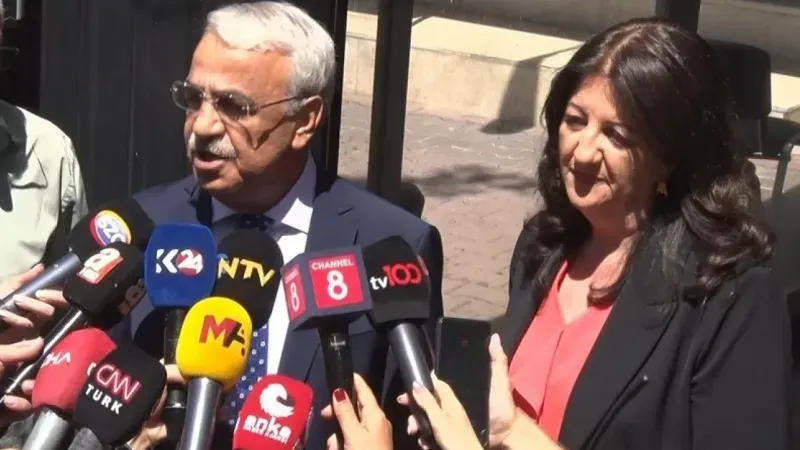 İmralı heyeti, Cumhurbaşkanı Erdoğan ile görüşme öncesinde açıklamalarda bulundu