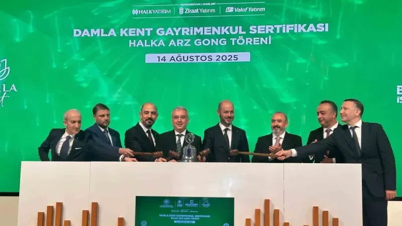 Borsa İstanbul’da ‘Gong’ Damla Kent Projesi Gayrimenkul Sertifikası için çaldı
