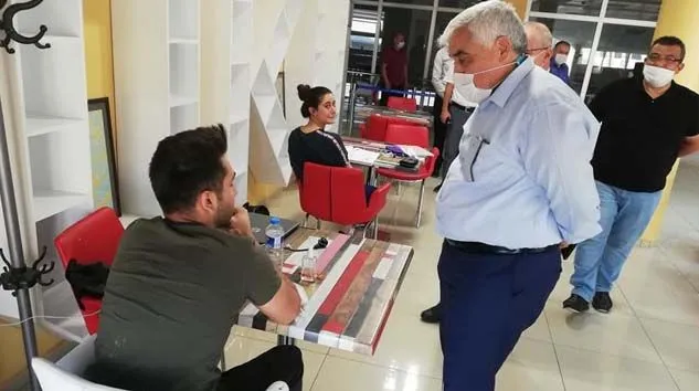 Milletvekili Dülger Gençlik Merkezinde incelemelerde bulundu