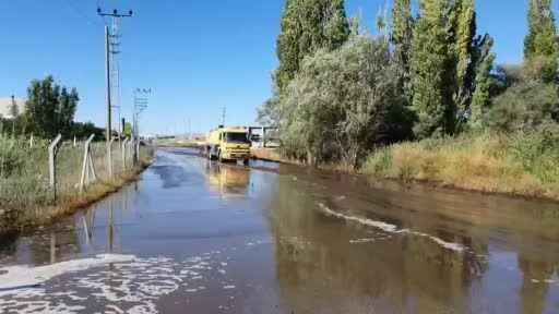 Enerji tesisinin gübre silosu patladı: Tarlaları gübre bastı