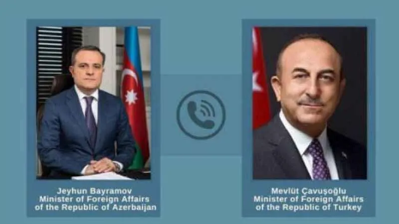 Azerbaycan ve Türkiye Dışişleri Bakanları arasında telefon görüşmesi gerçekleşti