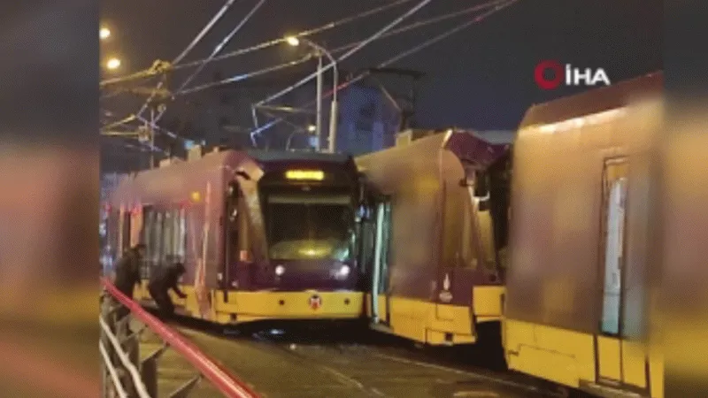 Güngören'de tramvay kazası