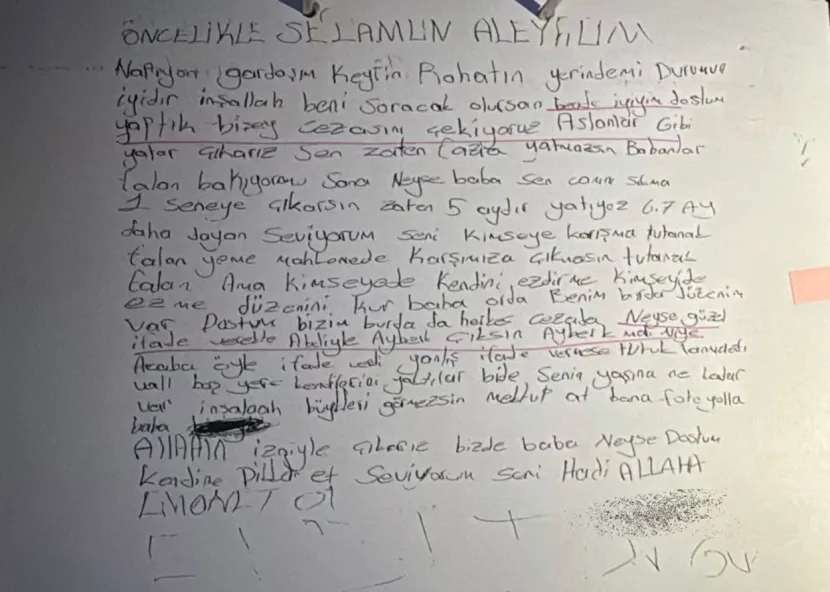 Ahmet Minguzzi’nin katil zanlısının mektubu ortaya çıktı: "Aslanlar gibi yatar çıkarız"