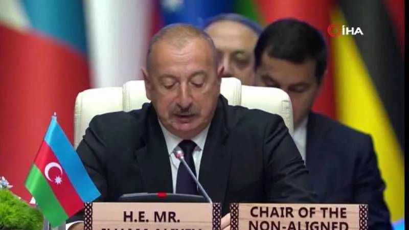 Aliyev: Ermenistan bölgede barış istiyorsa silahlı güçlerini Karabağ'dan tamamen çekmeli