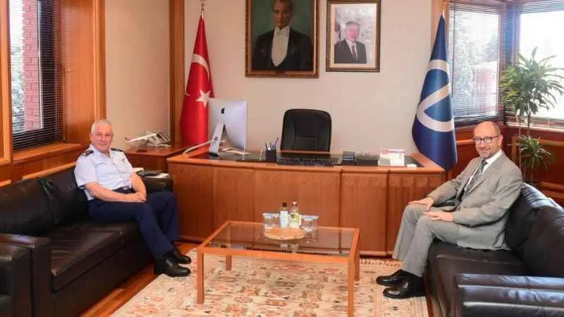 Orgeneral Kadıoğlu’ndan Rektör Erdal’a veda ziyareti