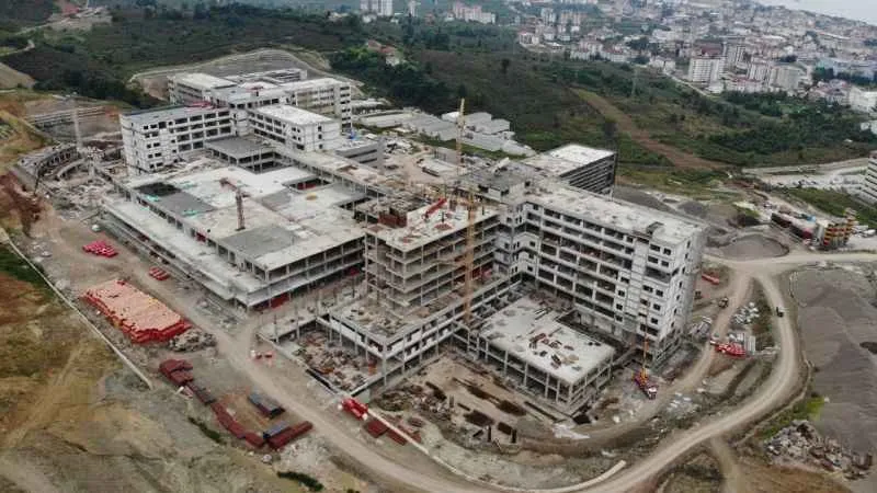 Ordu Şehir Hastanesi yükseliyor: İnşaat yüzde 71'e ulaştı