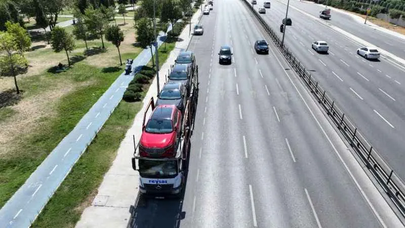 İstanbul’a tırlarla Togg geldi