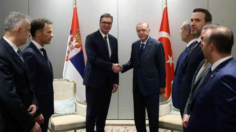 Cumhurbaşkanı Erdoğan, Sırbistan Cumhurbaşkanı Vuçic ile görüştü