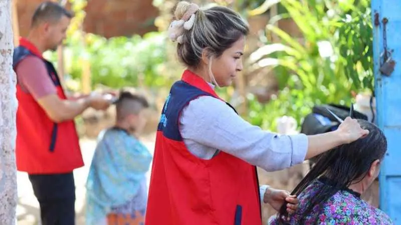 Aksaray Belediyesinden "Mobil Kuaför"