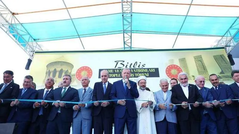 Erdoğan Bitlis’te 200 milyon dolarlık yatırımın açılışını yaptı