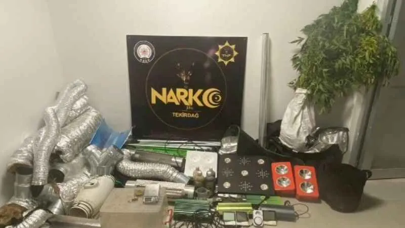 Ev değil uyuşturucu fabrikası