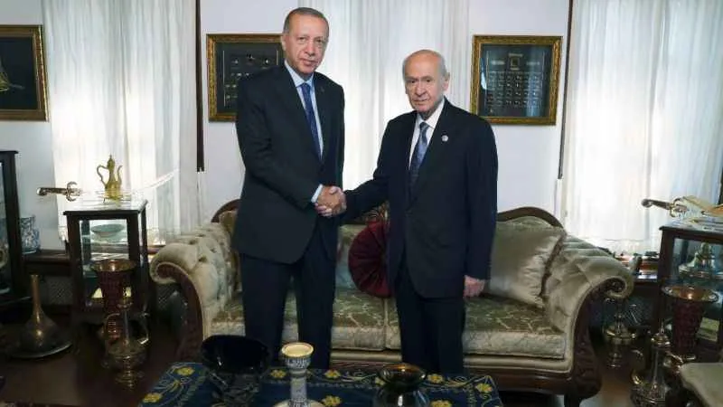 Cumhurbaşkanı Erdoğan, MHP Genel Başkanı Bahçeli ile görüştü