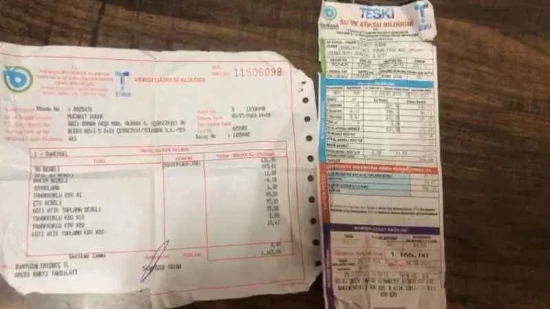 Emekli vatandaşa 20 günde bin 165 TL su faturası geldi