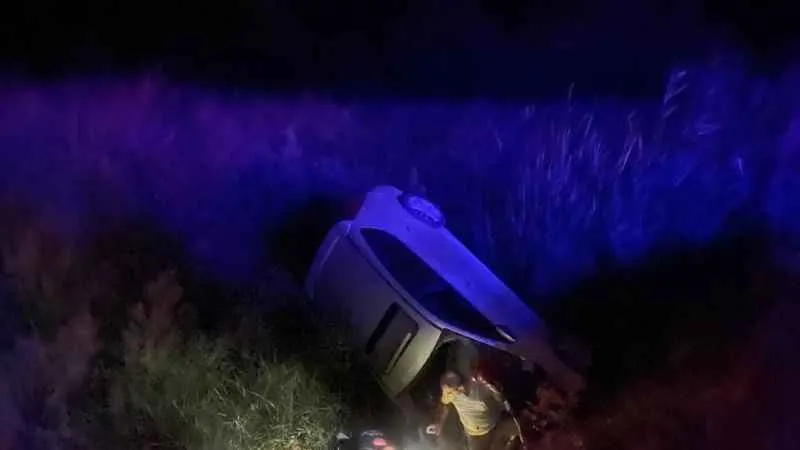 Bursa'da tarlaya uçan otomobilde 1 kişi öldü, 2 kişi yaralandı