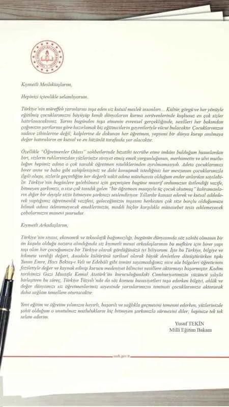 Bakan Tekin’den yeni eğitim öğretim yılı mesajı