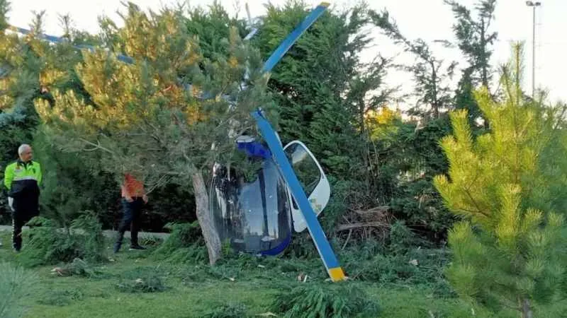 Afyonkarahisar'da helikopter düştü