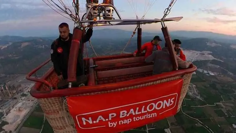 Yatağan’da balon turizmi için test uçuşları başladı