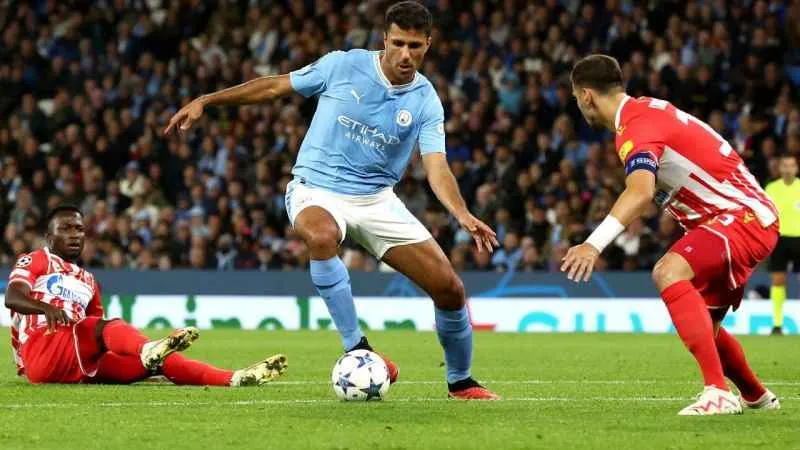 Manchester City, Kızılyıldız'ı 3-1 mağlup etti