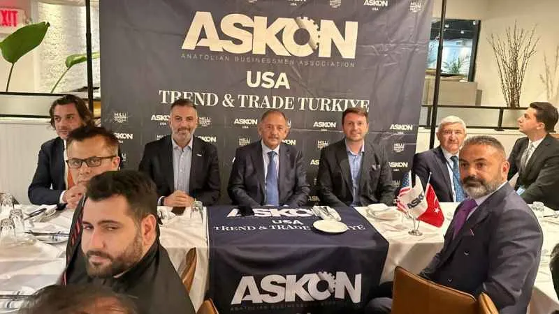 Bakan Özhaseki, ABD’de Türk iş adamlarıyla buluştu