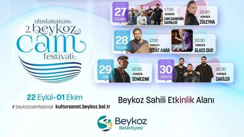 Beykoz’da rengarenk Cam Festivali başlıyor