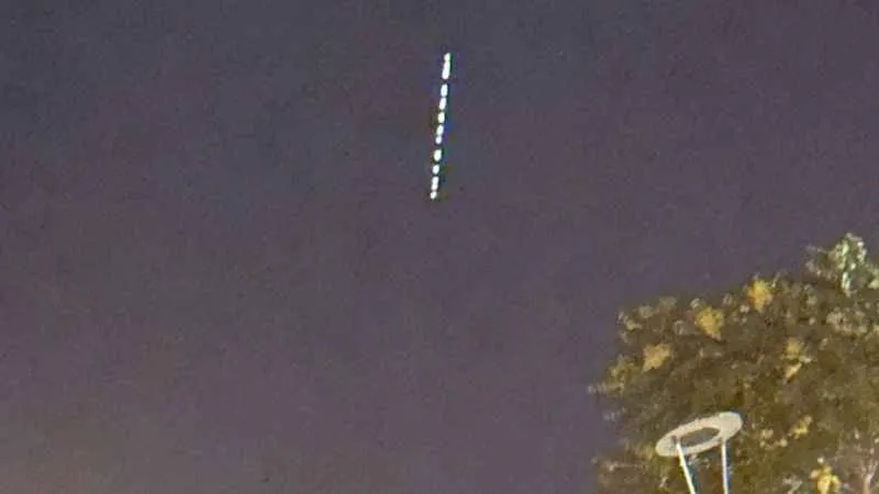 Starlink uyduları Erzincan semalarında görüntülendi