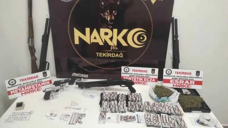Tekirdağ'da 150 polisle uyuşturucuya darbe: 24 gözaltı